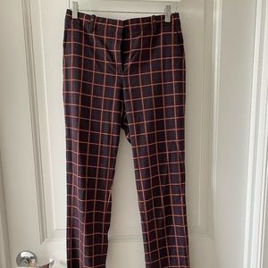 Theory Plaid Trousers